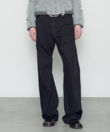 NVRFRGT | 3D TWISTED JEANS/ブラックデニム/12.5oz/タンブルバイオストーンウォッシュ加工/立体裁断/NVRFRGT(デニムパンツ)
