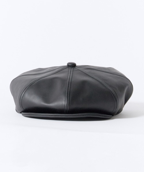 Schott（ショット）の「Schott / ショット LEATHER HUNTING 羊革 レザーハンチング 帽子 ワーク ヴィンテージ メンズ 2026年秋冬 秋物（ハンチング/ベレー帽・メンズ・ブラック・FREE）」の11枚目の写真