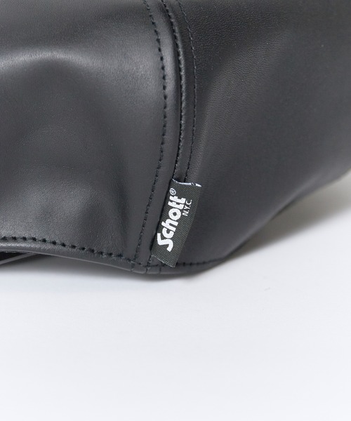 Schott（ショット）の「Schott / ショット LEATHER HUNTING 羊革 レザーハンチング 帽子 ワーク ヴィンテージ メンズ 2026年秋冬 秋物（ハンチング/ベレー帽・メンズ・ブラック・FREE）」の8枚目の写真