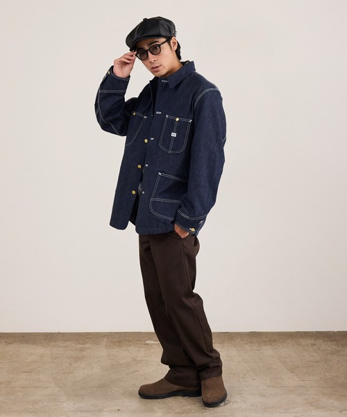 Schott（ショット）の「Schott / ショット LEATHER HUNTING 羊革 レザーハンチング 帽子 ワーク ヴィンテージ メンズ 2026年秋冬 秋物（ハンチング/ベレー帽・メンズ・ブラック・FREE）」の14枚目の写真