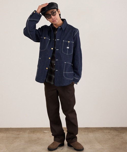 Schott（ショット）の「Schott / ショット LEATHER HUNTING 羊革 レザーハンチング 帽子 ワーク ヴィンテージ メンズ 2026年秋冬 秋物（ハンチング/ベレー帽・メンズ・ブラック・FREE）」の13枚目の写真