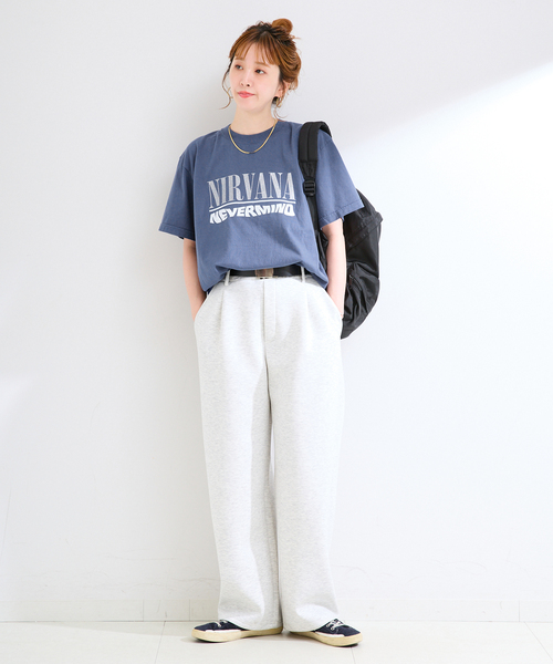 B.C STOCK（ベーセーストック）の「GOOD ROCK SPEED / グッドロックスピード NIRVANA Tshirts（Tシャツ/カットソー・レディース・ブルー・FREE）」の12枚目の写真