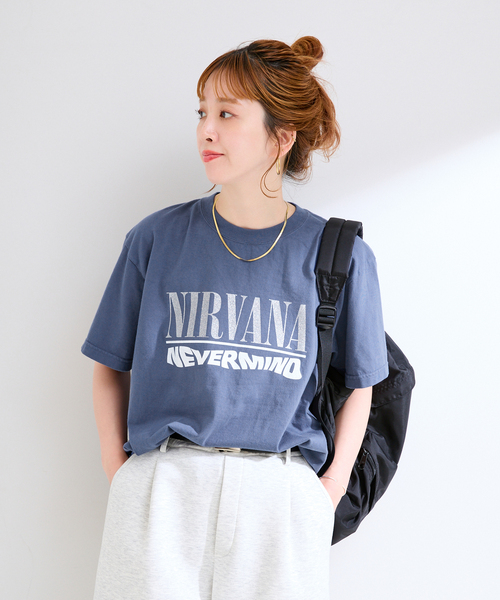 B.C STOCK（ベーセーストック）の「GOOD ROCK SPEED / グッドロックスピード NIRVANA Tshirts（Tシャツ/カットソー・レディース・ブルー・FREE）」の15枚目の写真