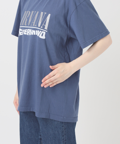 B.C STOCK（ベーセーストック）の「GOOD ROCK SPEED / グッドロックスピード NIRVANA Tshirts（Tシャツ/カットソー・レディース・ブルー・FREE）」の11枚目の写真