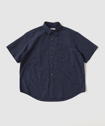 ジャーナルスタンダード　ネイビー 半袖シャツ JOURNAL STANDARD｜ジャーナルスタンダードのシャツ/ブラウス（ブルー