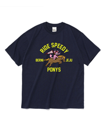 ジェジュポニー 半袖Tシャツ (ネイビー)
