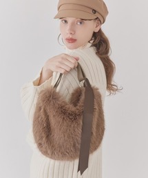Chapeau d' O One Handle Fur Bag / シャポードオー
