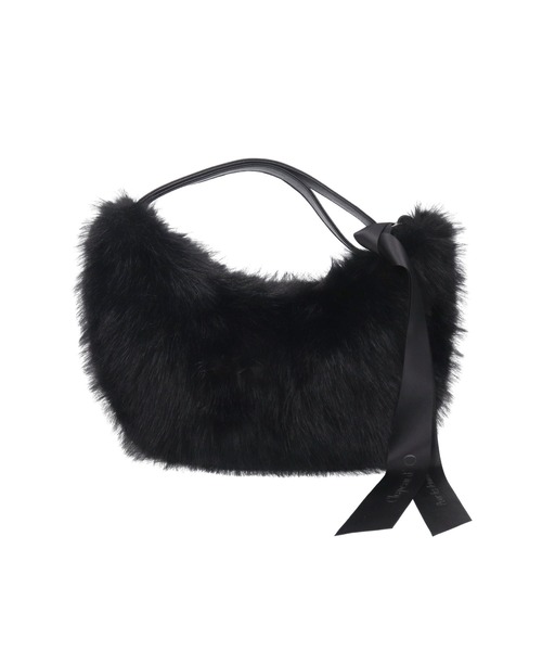 Chapeau d' O(シャポードオー)の「Chapeau d' O One Handle Fur Bag / シャポードオー(ハンドバッグ・レディース・ブラウン/ブラック/ライトベージュ・FREE)」の4枚目の写真