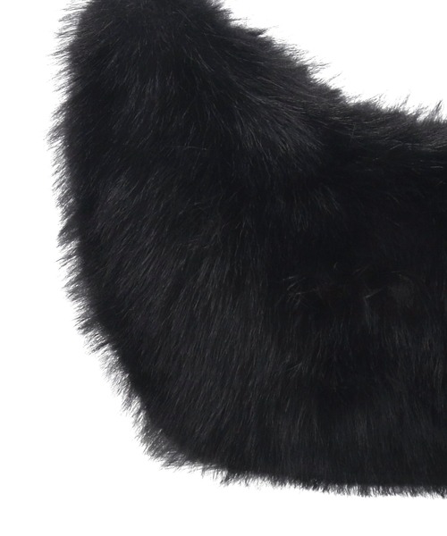 Chapeau d' O(シャポードオー)の「Chapeau d' O One Handle Fur Bag / シャポードオー(ハンドバッグ・レディース・ブラウン/ブラック/ライトベージュ・FREE)」の5枚目の写真