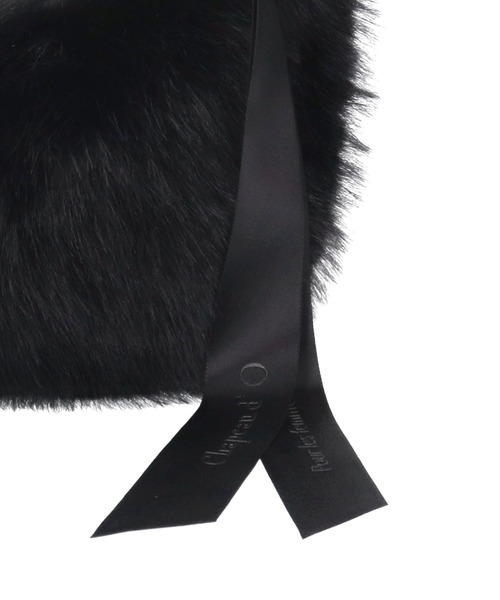 Chapeau d' O(シャポードオー)の「Chapeau d' O One Handle Fur Bag / シャポードオー(ハンドバッグ・レディース・ブラウン/ブラック/ライトベージュ・FREE)」の6枚目の写真