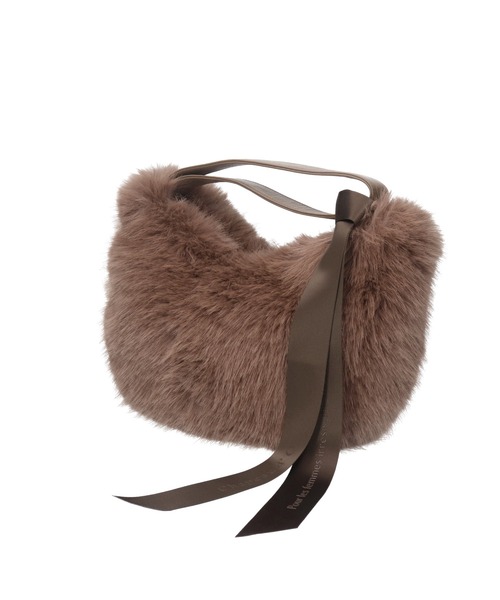 Chapeau d' O(シャポードオー)の「Chapeau d' O One Handle Fur Bag / シャポードオー(ハンドバッグ・レディース・ブラウン/ブラック/ライトベージュ・FREE)」の10枚目の写真