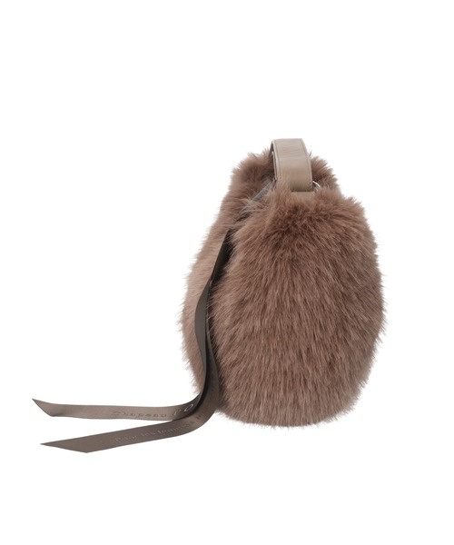 Chapeau d' O(シャポードオー)の「Chapeau d' O One Handle Fur Bag / シャポードオー(ハンドバッグ・レディース・ブラウン/ブラック/ライトベージュ・FREE)」の11枚目の写真