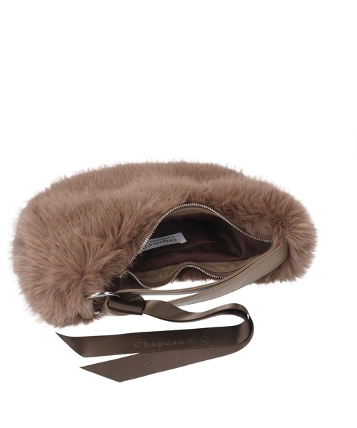 Chapeau d' O(シャポードオー)の「Chapeau d' O One Handle Fur Bag / シャポードオー(ハンドバッグ・レディース・ブラウン/ブラック/ライトベージュ・FREE)」の13枚目の写真