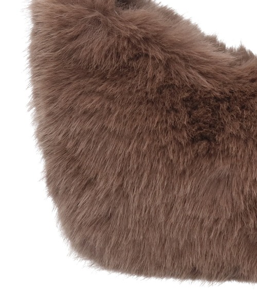 Chapeau d' O(シャポードオー)の「Chapeau d' O One Handle Fur Bag / シャポードオー(ハンドバッグ・レディース・ブラウン/ブラック/ライトベージュ・FREE)」の14枚目の写真