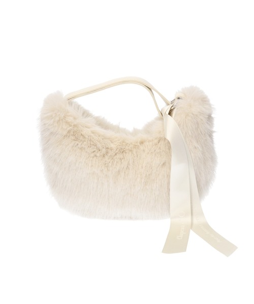 Chapeau d' O(シャポードオー)の「Chapeau d' O One Handle Fur Bag / シャポードオー(ハンドバッグ・レディース・ブラウン/ブラック/ライトベージュ・FREE)」の16枚目の写真