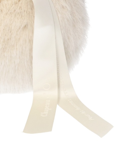 Chapeau d' O(シャポードオー)の「Chapeau d' O One Handle Fur Bag / シャポードオー(ハンドバッグ・レディース・ブラウン/ブラック/ライトベージュ・FREE)」の18枚目の写真