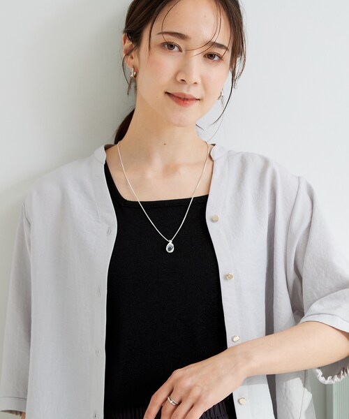 SHOO・LA・RUE(シューラルー)の「【2WAY】マットクリアノットネックレス(ネックレス・レディース・ブラック/ゴールド/シルバー・00)」の4枚目の写真
