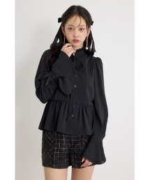 ウールMIXフードポンチョコート 秋服 冬服（ポンチョ）｜rienda