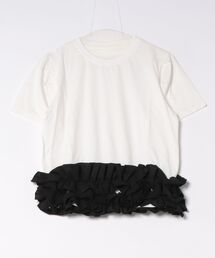 M y u（ミュー）の「MOFU裾フリルTee（Tシャツ/カットソー）」