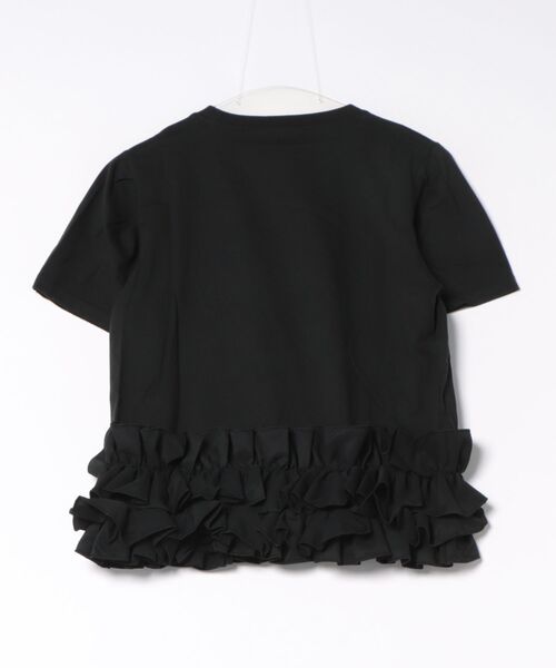 M y u(ミュー)の「MOFU裾フリルTee(Tシャツ/カットソー・レディース・ブラック×ホワイト/ホワイト×ホワイト/ホワイト×ブラック/ブラック×ブラック・FREE)」の9枚目の写真