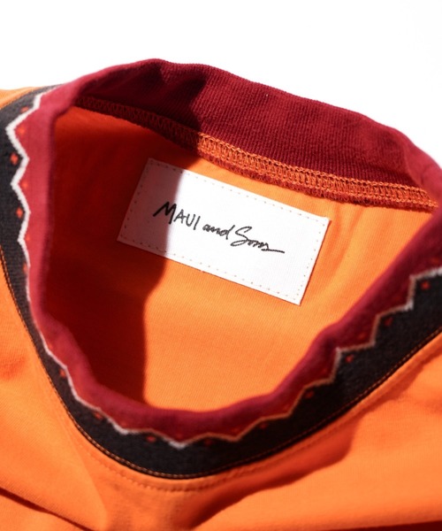 MAUI and Sons（マウイアンドサンズ）の「Maui & Sons / Spirit wave LS Tee（Tシャツ/カットソー・メンズ・ターコイズブルー/ネイビー/オレンジ/ブラック・SMALL/MEDIUM/LARGE）」の20枚目の写真