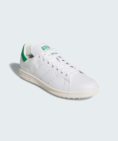 adidas(アディダス)の「オリジナルス スタンスミスゴルフ フルグレインレザー【adidas Golf/アディダスゴルフ】(スニーカー・メンズ・ホワイト×グリーン・22.5cm/23.5cm/24.5cm/25.5cm/26.5cm/27.5cm/28.5cm/23.0cm/24.0cm/25.0cm/26.0cm/27.0cm/28.0cm/29.0cm/22.0cm)」の4枚目の写真