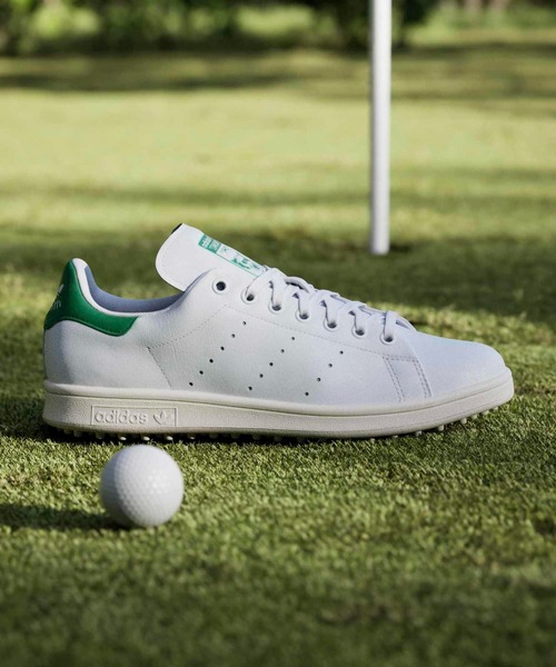 adidas(アディダス)の「オリジナルス スタンスミスゴルフ フルグレインレザー【adidas Golf/アディダスゴルフ】(スニーカー・メンズ・ホワイト×グリーン・22.5cm/23.5cm/24.5cm/25.5cm/26.5cm/27.5cm/28.5cm/23.0cm/24.0cm/25.0cm/26.0cm/27.0cm/28.0cm/29.0cm/22.0cm)」の9枚目の写真