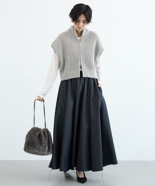 BARNYARDSTORM(バンヤードストーム)の「BARNYARDSTORM / タフタドラマティックスカート / JAPAN FABRIC【撥水】(スカート・レディース・ブラック/ブラウン・S/M)」の9枚目の写真