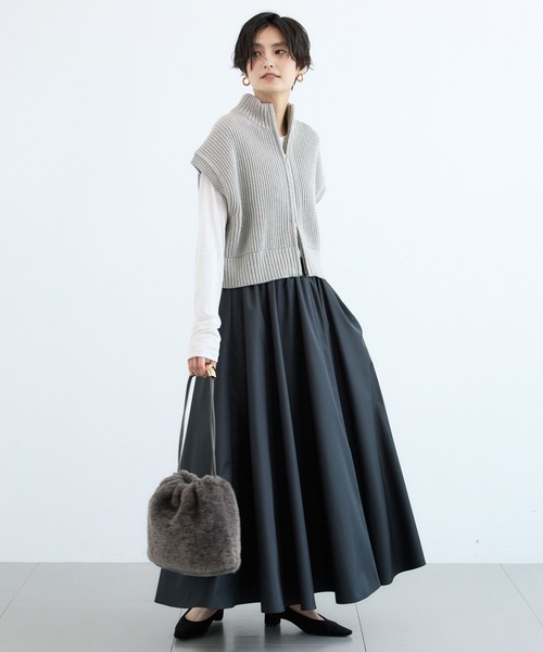 BARNYARDSTORM(バンヤードストーム)の「BARNYARDSTORM / タフタドラマティックスカート / JAPAN FABRIC【撥水】(スカート・レディース・ブラック/ブラウン・S/M)」の10枚目の写真