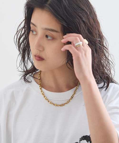 MERAKI(メラキ)の「MERAKI/メラキ POWER CHAIN NECKLACE ネックレス(ネックレス・レディース・ゴールド・FREE)」の2枚目の写真