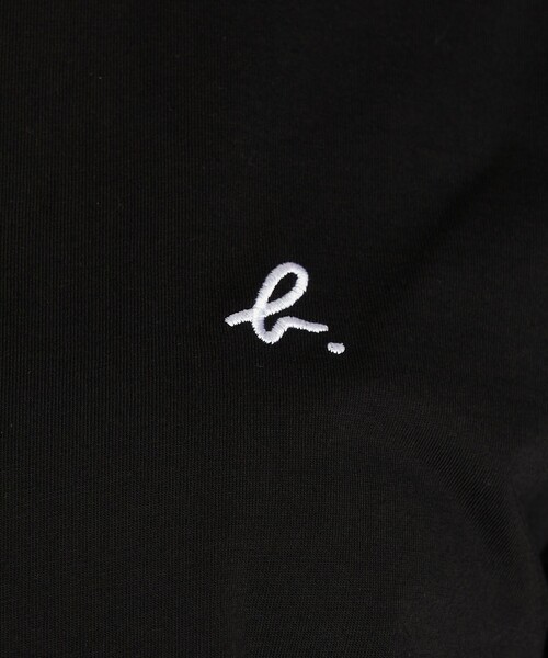 agnes b.（アニエスベー）の「"b" ロゴ 刺繍 コットン 半袖 Tシャツ "b. style"（Tシャツ/カットソー・レディース・ブラック・1/2/3）」の7枚目の写真