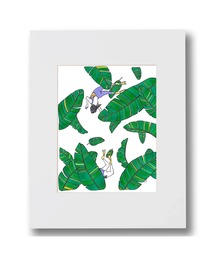 GREENROOM（グリーンルーム）の「【KRIS GOTO / クリス・ゴトウ】LEAFY マットプリント(11×14 inch)（ポスター/アート）」