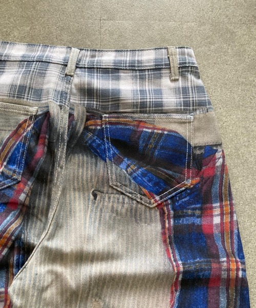 link lot(リンクロット)の「【26年秋冬新作アイテム】チェックシャツ巻き風プリントデニムパンツ(デニムパンツ・メンズ・その他・L/M)」の15枚目の写真