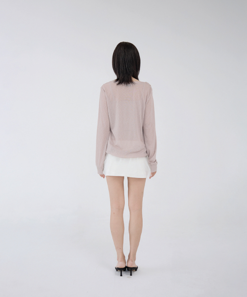 BELLIALEU(ベルリアル)の「CLOUD V-NECK OATMEAL(Tシャツ/カットソー・レディース・その他・FREE)」の3枚目の写真