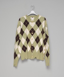 MASU（エムエーエスユー）の「【M A S U】DIAMOND SCRAPED CARDIGAN（カーディガン/ボレロ）」