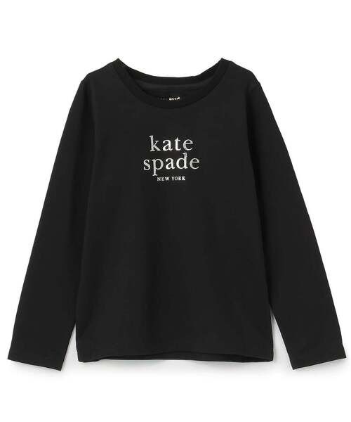 kate spade new york kids(ケイトスペードニューヨーク)の「ベーシックロゴ長袖Tシャツ(Tシャツ/カットソー・キッズ・オフホワイト/ブラック・130cm/140cm/160cm/150cm)」の2枚目の写真