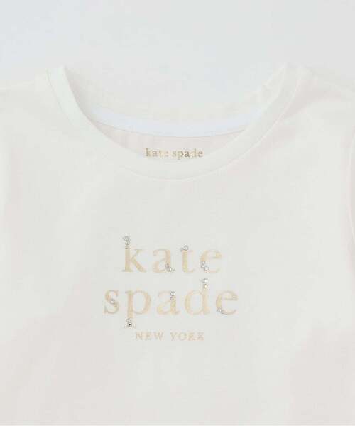 kate spade new york kids(ケイトスペードニューヨーク)の「ベーシックロゴ長袖Tシャツ(Tシャツ/カットソー・キッズ・オフホワイト/ブラック・130cm/140cm/160cm/150cm)」の5枚目の写真