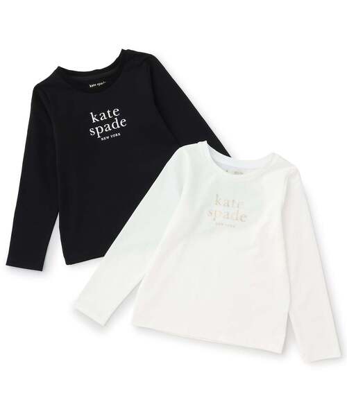 kate spade new york kids(ケイトスペードニューヨーク)の「ベーシックロゴ長袖Tシャツ(Tシャツ/カットソー・キッズ・オフホワイト/ブラック・130cm/140cm/160cm/150cm)」の3枚目の写真