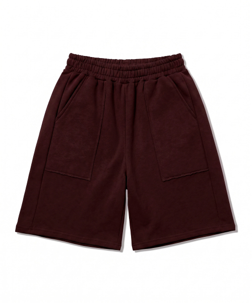 UNDEROFF(アンダーオフ)の「ローカットアウトポケットバミューダパンツバーガンディ(その他パンツ・レディース・バーガンディー・FREE)」の4枚目の写真