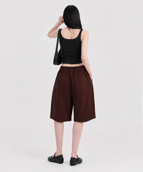 UNDEROFF(アンダーオフ)の「ローカットアウトポケットバミューダパンツバーガンディ(その他パンツ・レディース・バーガンディー・FREE)」の9枚目の写真