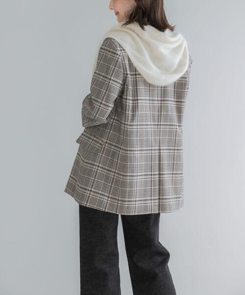 URBAN RESEARCH ROSSO WOMEN(アーバンリサーチ ロッソ)の「チェックテーラードフォルムジャケット(その他アウター・レディース・ブルー系その他/ベージュ系その他・36/38)」の5枚目の写真