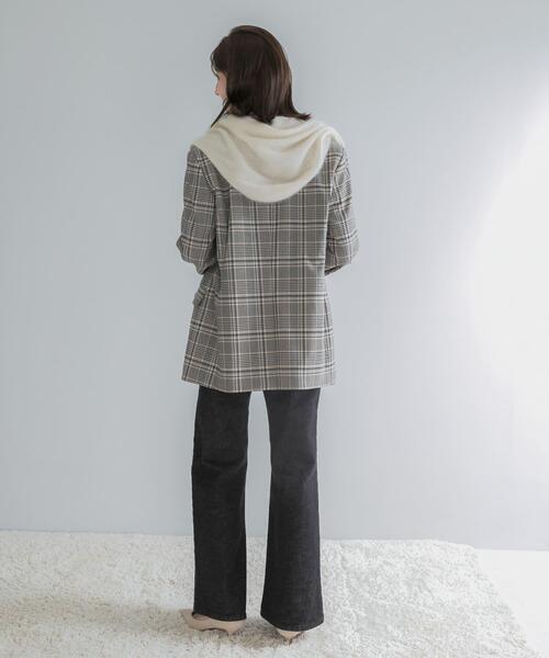 URBAN RESEARCH ROSSO WOMEN(アーバンリサーチ ロッソ)の「チェックテーラードフォルムジャケット(その他アウター・レディース・ブルー系その他/ベージュ系その他・36/38)」の6枚目の写真