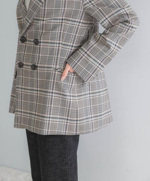 URBAN RESEARCH ROSSO WOMEN(アーバンリサーチ ロッソ)の「チェックテーラードフォルムジャケット(その他アウター・レディース・ブルー系その他/ベージュ系その他・36/38)」の12枚目の写真
