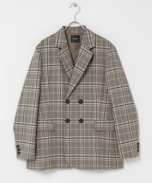 URBAN RESEARCH ROSSO WOMEN(アーバンリサーチ ロッソ)の「チェックテーラードフォルムジャケット(その他アウター・レディース・ブルー系その他/ベージュ系その他・36/38)」の13枚目の写真