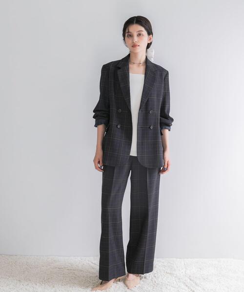 URBAN RESEARCH ROSSO WOMEN(アーバンリサーチ ロッソ)の「チェックテーラードフォルムジャケット(その他アウター・レディース・ブルー系その他/ベージュ系その他・36/38)」の20枚目の写真
