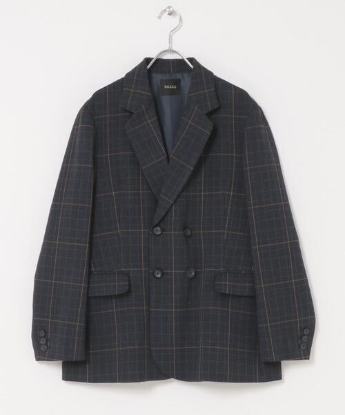 URBAN RESEARCH ROSSO WOMEN(アーバンリサーチ ロッソ)の「チェックテーラードフォルムジャケット(その他アウター・レディース・ブルー系その他/ベージュ系その他・36/38)」の21枚目の写真