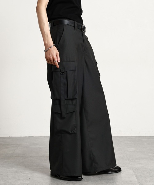 RAGEBLUE(レイジブルー)の「MULTI-POCKET PARACHUTE PANTS/マルチポケットパラシュートパンツ(カーゴパンツ・メンズ・ダークグレー/ブラック・LARGE/MEDIUM)」の10枚目の写真
