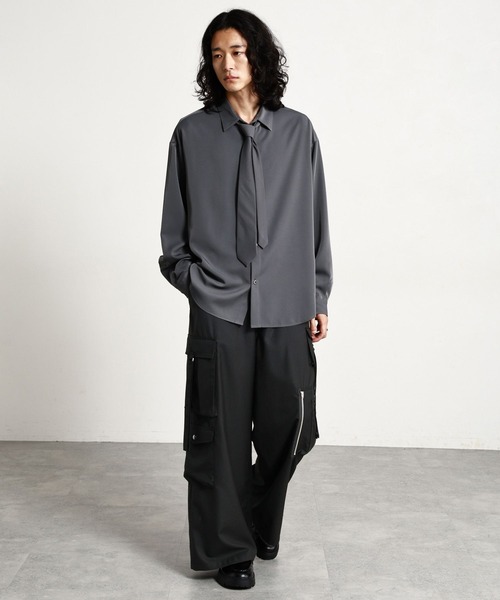 RAGEBLUE(レイジブルー)の「MULTI-POCKET PARACHUTE PANTS/マルチポケットパラシュートパンツ(カーゴパンツ・メンズ・ダークグレー/ブラック・LARGE/MEDIUM)」の21枚目の写真