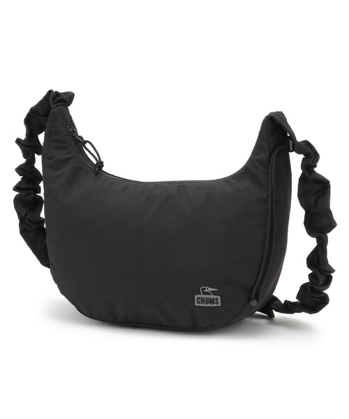 CHUMS(チャムス)の「CHUMS/チャムス ウェービーストラップ ミニバナナショルダーバッグ Wavy Strap Mini Banana Shoulder Bag(ショルダーバッグ・レディース・グレー/ブラック・FREE)」の1枚目の写真