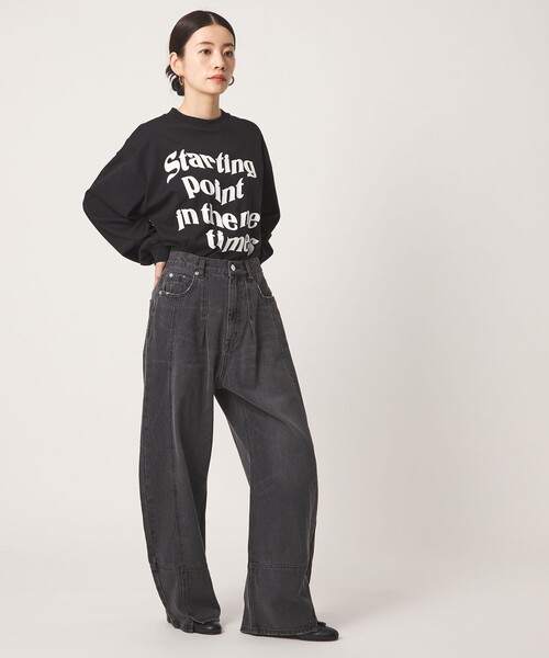 CITEN(シテン)の「<CITEN>デニムコクーンパンツ(デニムパンツ・レディース・ダークグレー/ライトブルー・M/S)」の7枚目の写真